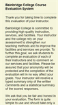 Mobile Screenshot of evaluations.bainbridge.edu
