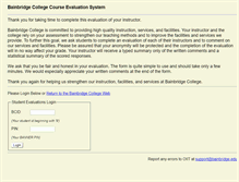 Tablet Screenshot of evaluations.bainbridge.edu